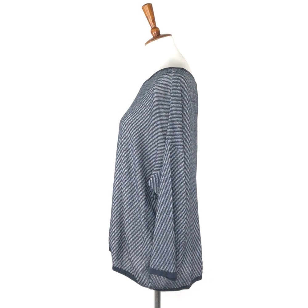 Eileen Fisher Striped Knit Oversize Sweater XL - Picture 2 of 7